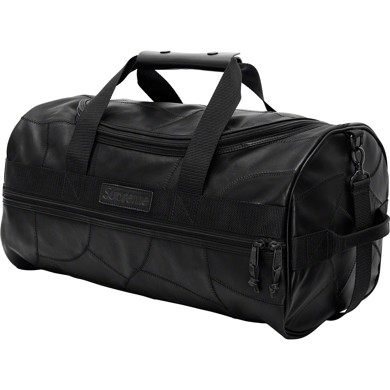 Patchwork Leather Duffle Bag view 4